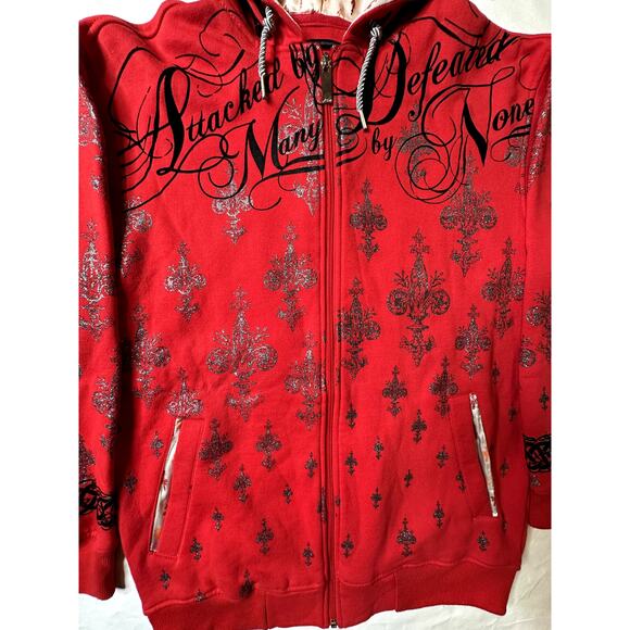 Vintage Y2K G-Unit Rapper Affliction Style Zip Up Mens Size MEDIUM - Picture 4 of 9